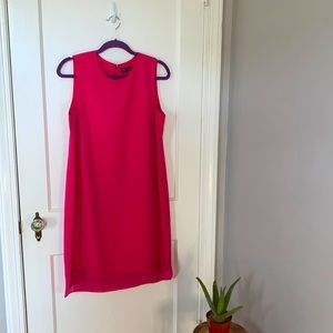 Hot pink mod mini shift dress